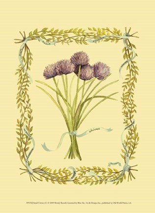 Framed Small Chives Print