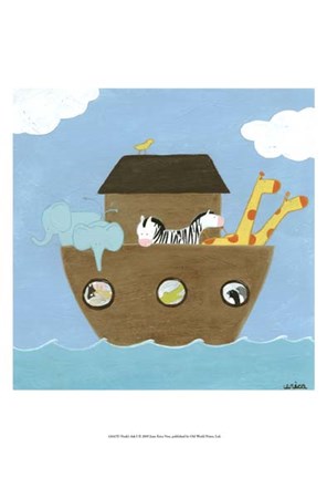 Framed Noah&#39;s Ark I Print