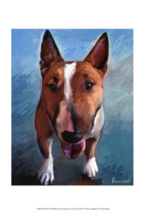 Framed Spike Bull Terrier Print