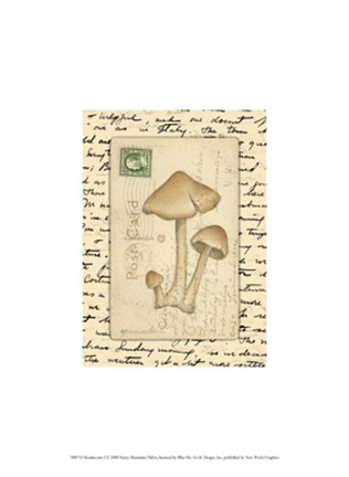 Framed Mushrooms I Print