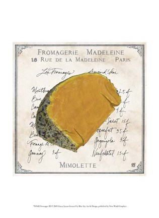 Framed Fromages III Print