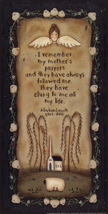 Framed My Mother&#39;s Prayers Print