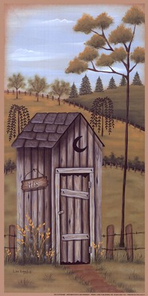 His Outhouse Fine Art Print by Lisa Kennedy at ...