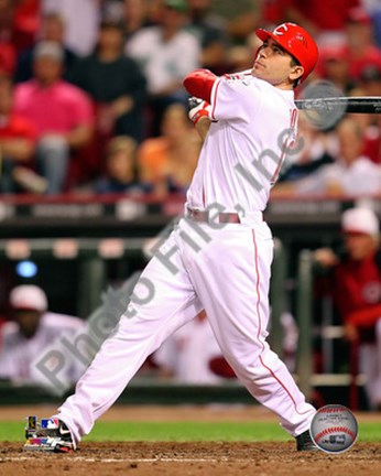 Framed Joey Votto 2010 Action Print