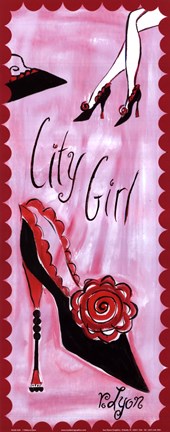 Framed City Girl Print