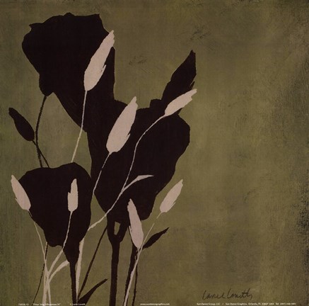 Framed Fleur&#39;ting Silhouettes Print