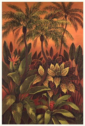 Framed Tropical Delight III Print