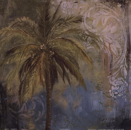 Framed Spring Palm II Print