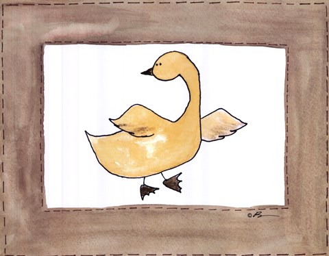 Framed Vintage Duck Print