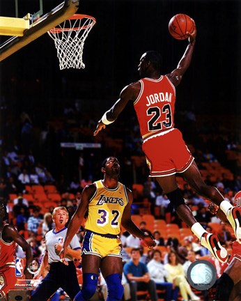 Framed Michael Jordan Action Print