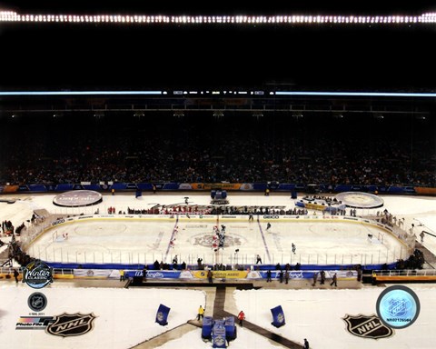 Framed Heinz Field 2011 NHL Winter Classic Print
