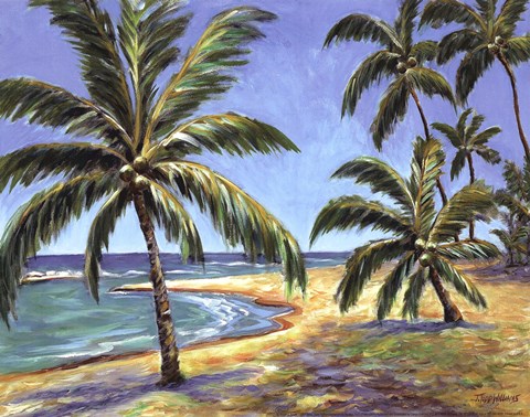 Framed Tropical Beach Print