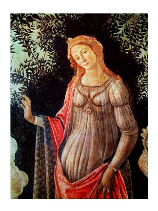 Framed Primavera, detail of Venus, c.1478 Print