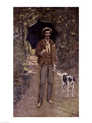 Framed Man with an Umbrella, c.1868-69 Print