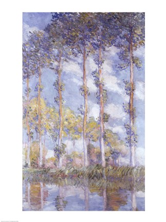 Framed Poplars, 1881 Print