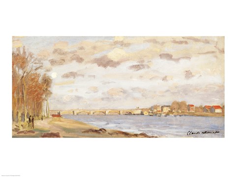 Framed Seine at Argenteuil, 1872 Print