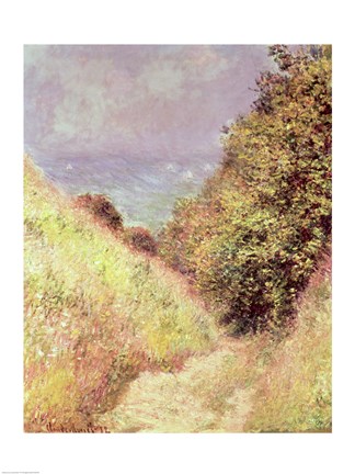 Framed Chemin de la Cavee, Pourville, 1882 Print