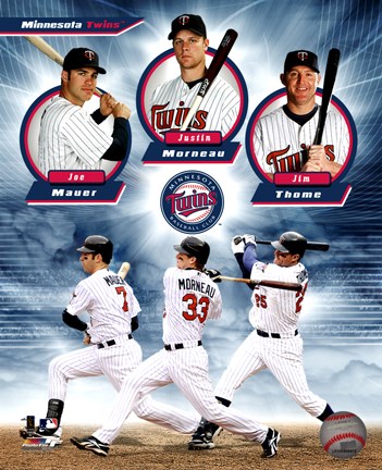 Framed Minnesota Twins 2011 Triple Play Composite Print