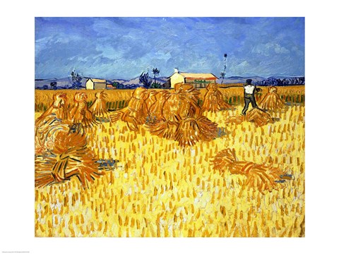 Framed Harvest in Provence Print