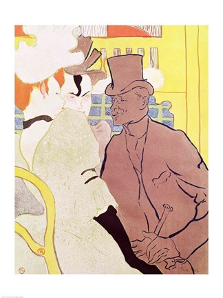 Framed Englishman at the Moulin Rouge, 1892 Print