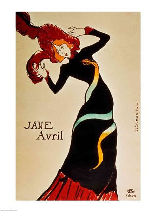 Framed Jane Avril Print