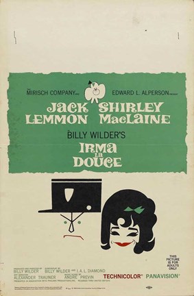 Framed Irma La Douce - Jack Lemmon Print