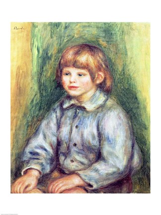 Framed Seated Portrait of Claude Renoir Print