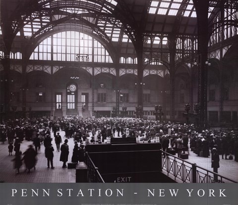 Framed Penn Station-New York Print