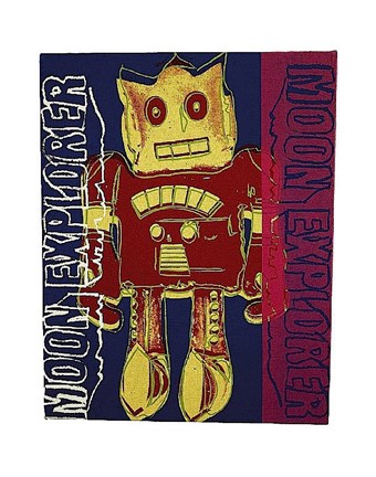 Framed Moon Explorer Robot, 1983 (red and yellow) Print