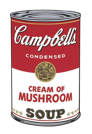 Framed Campbell&#39;s Soup I: Cream of Mushroom, 1968 Print