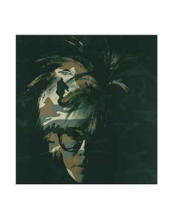 Framed Self-Portrait, 1986 (brown camo) Print