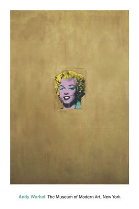 Framed Gold Marilyn Monroe Print