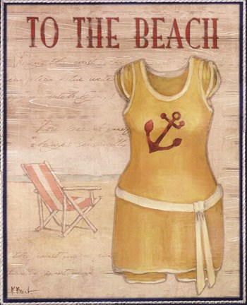 Framed To The Beach - mini Print