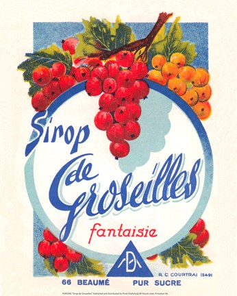 Framed Sirop de Groseilles Print