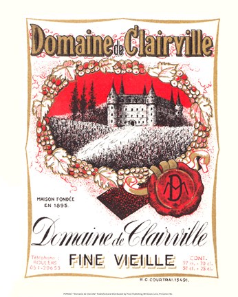 Framed Domaine de Clairville Print