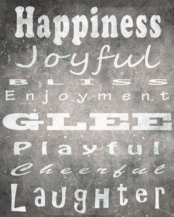 Framed Happiness Print