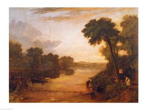 Framed Thames near Windsor, c.1807 Print