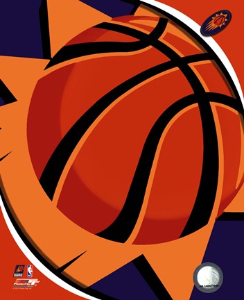 Framed Phoenix Suns Team Logo Print