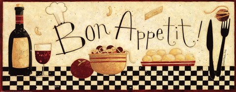 Framed Bon Appetit Print