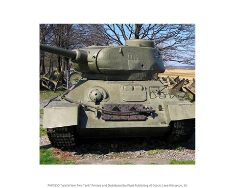 Framed World War Two Tank Print