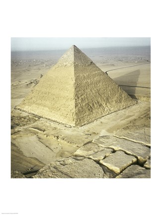 Framed Chephren Pyramid Egypt Print