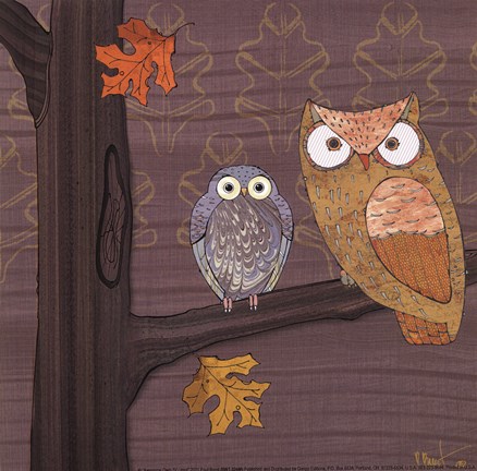 Framed Awesome Owls IV Print