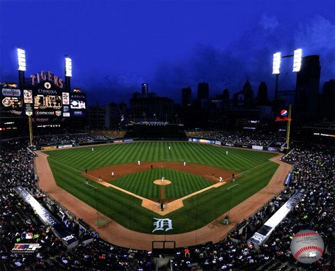 Framed Comerica Park 2011 Print