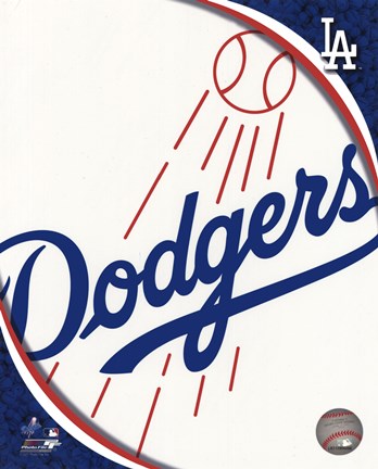 Framed 2011 Los Angeles Dodgers Team Logo Print