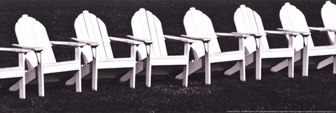 Framed Block Island Chairs I Print