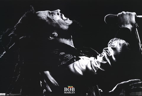 Framed Bob Marley - Live Print