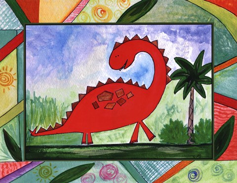 Framed Baby Dino Mytes - Stan Print
