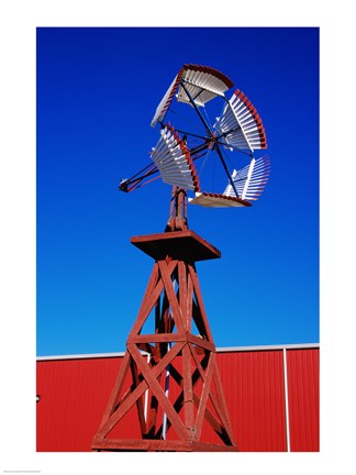 Framed American Wind Power Center, Lubbock, Texas, USA Print
