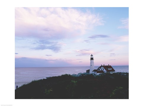 Framed Portland Head Lighthouse Cape Elizabeth Maine USA Print