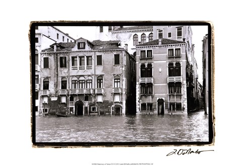 Framed Waterways of Venice XVI Print